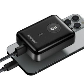   Rýchlonabíjacia power banka BlitzWolf BW-P21 - 10000mAh - LED indikátor nabíjania, 20W PD nabíjací výkon