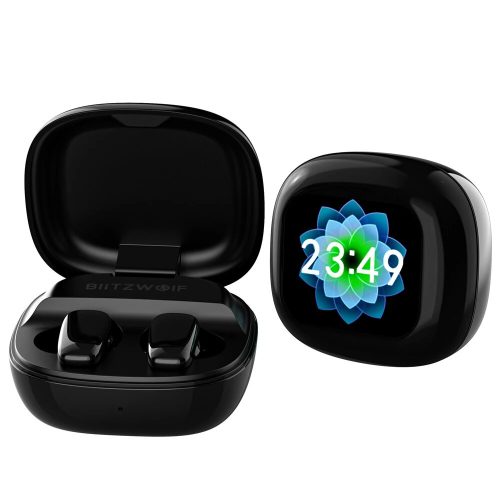 Blitzwolf® BW-FYE16 Plus - ANC, 32 hodín prevádzky, pôsobivé basy a výšky, farebný LCD dotykový nabíjací box