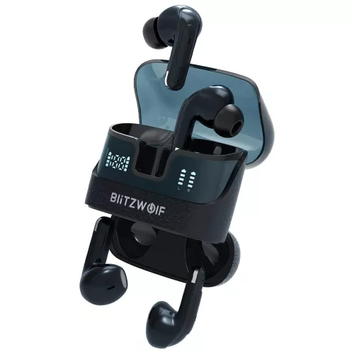 Blitzwolf® BW-FYE17 - 2 páry slúchadiel v jednom nabíjacom boxe. Veľký 13 mm reproduktor: perfektný zvuk, 2x12 hodín prevádzky