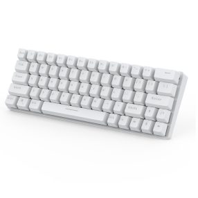   Mechanical Gaming Keyboard BlitzWolf BW-KB1 - osvetlenie RGB LED, káblové a bezdrôtové, IPX4 - biely