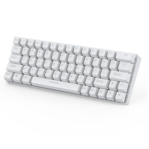 Mechanical Gaming Keyboard BlitzWolf BW-KB1 - osvetlenie RGB LED, káblové a bezdrôtové, IPX4 - biely