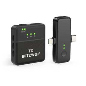   BlitzWolf BW-SX31 Wireless Clip-on Lavalier mikrofón - 2,4G bezdrôtový prenos signálu, 8 hodín prevádzky, výborný zvuk