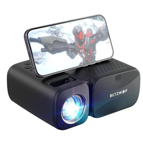 BlitzWolf® BW-V3 Mini projektor – 720P, 5000 lúmenov, Screen Mirroring (cast screen), Bluetooth + vstavaný reproduktor