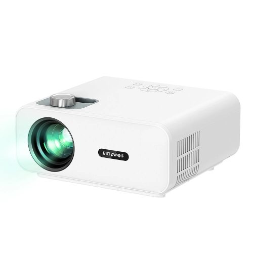 BlitzWolf® BW-V5 v2LED projektor pre domáce kino – 1080P, 9000 lúmenov, korekcia lichobežníkového skreslenia, vstavaný reproduktor