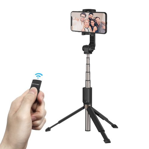 BlitzWolf BW-BS4 (statív) predĺžená selfie tyč a stojan na telefón s diaľkovým ovládaním