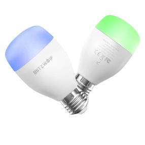   Smart žiarovka Wifi + infra red - BlitzWolf® BW-LT27, E27, 850lm, 9W, 2700-6500K, ovládanie aplikácií
