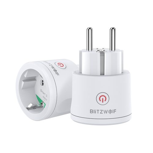 3680W EU WIFI Smart Socket - BlitzWolf® BW-SHP10 Wifi Smart Socket can integrate with Amazon Echo, Google Home and IFTTT.