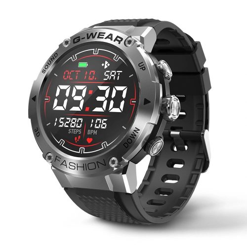 Inteligentné hodinky Blitzwolf® BW-AT3C (Strieborná) – 30 dní v pohotovostnom režime, vstavaný mikrofón a reproduktor s nespočetnými funkciami