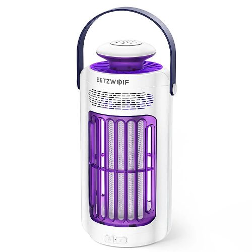 BlitzWolf® BW-MK-011 - Vonkajší elektrický lapač hmyzu s batériou: UV lampa, IP66 vodeodolná, doba prevádzky 6 hodín