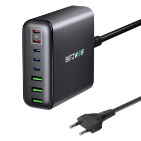   Blitzwolf® BW-S26 250W 8-portová USB PD stolná rýchlonabíjacia stanica