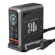 Blitzwolf® BW-S31 240W 6-portová (4xUSB-C + 2xUSB-A) rýchlonabíjacia stanica pre notebooky s digitálnym displejom