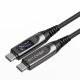 Kábel USB Type-C na Type-C – BlitzWolf® BW-TC25 – dĺžka 1,2 metra, LED displej, nabíjací výkon 240 W PD3.1