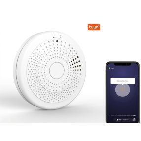   Inteligentná detekcia a alarm oxidu uhoľnatého (CO) a dymu, monitorovanie pomocou aplikácie, hlučnosť 85 dB, 3-ročná výdrž batérie