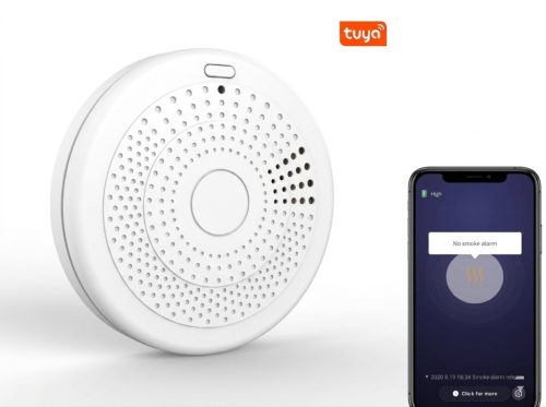 Inteligentná detekcia a alarm oxidu uhoľnatého (CO) a dymu, monitorovanie pomocou aplikácie, hlučnosť 85 dB, 3-ročná výdrž batérie