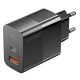 ESSAGER® ES-CD29 – 33-wattová USB rýchlonabíjačka do steny – 2 porty (1x typ C + 1x USB-A) pre Android, Apple a Windows