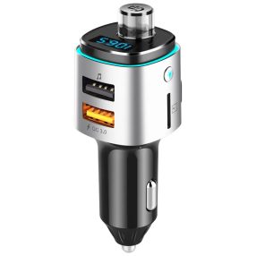   HiGi® - BC42 Bluetooth V5.0 FM vysielač do auta a USB rýchla nabíjačka do auta