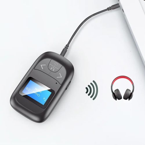 HiGi® T14 - LED displej Bluetooth 5.0 Audio prijímač a adaptér vysielača v jednom + mikrofón (2 v 1) 6 hodín času batérie, malá veľkosť