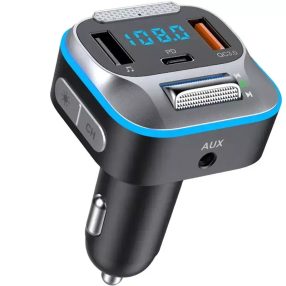   HiGi® - T73 Bluetooth V5.0 FM vysielač do auta a USB rýchla nabíjačka do auta