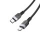HOCO X109 ENERGY SILICONE - 3 metre, prémiový kábel s rýchlym nabíjaním a dátami z USB typu C na USB typu C, 60W