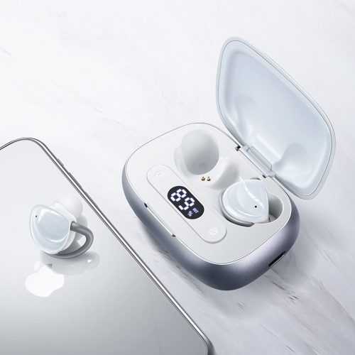JOYROOM JR T10 biely - Nabíjací box Hi-Fi Bluetooth TWS slúchadlá, čip Airoha, hliníkové puzdro, veľká kapacita batérie