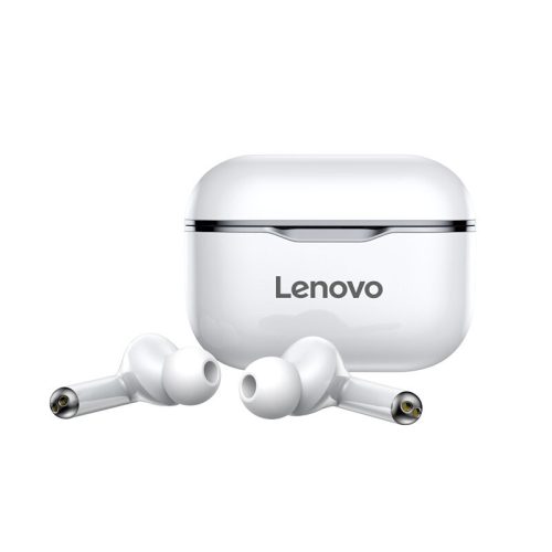 Bezdrôtové slúchadlá Lenovo LivePods LP1 TWS Bluetooth 5.0 duálne stereofónne slúchadlá s mikrofónom Dotykové ovládanie, dlhý pohotovostný režim, 300 mAh IPX4 vodotesné slúchadlá, nabíjacie puzdro n