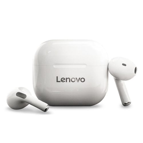 Bezdrôtové slúchadlá Lenovo LivePods LP40 s nabíjacím puzdrom – pohodlné nosenie, malá veľkosť, prevádzková doba 5 hodín