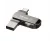 Lexar® JumpDrive® D400 USB 3.1 Type-C dvojslotový kovový USB kľúč – pre telefón aj počítač. Hliníkové puzdro, 128 GB