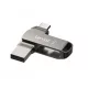 Lexar® JumpDrive® D400 USB 3.1 Type-C dvojslotový kovový USB kľúč – pre telefón aj počítač. Hliníkové puzdro, 64 GB