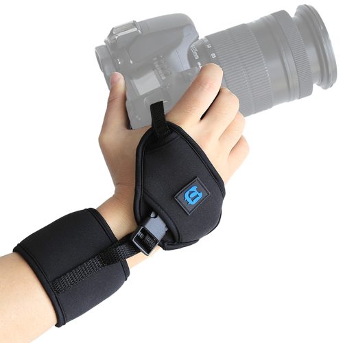 PULUZ držiak fotoaparátu na zápästie DSLR - mäkký neoprénový remienok na zápästie s plastovou doskou so skrutkou 1/4 palca pre fotoaparáty SLR/DSLR (PU224)