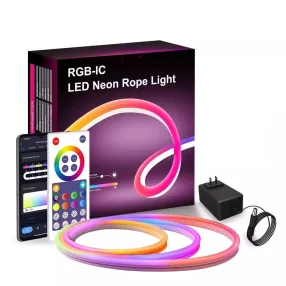   RSH® LD05 - SMART, RGB LED neónový pás - 5 metrov, ovládanie: aplikácia a diaľkové ovládanie, 16 miliónov farieb, 4 režimy svietenia