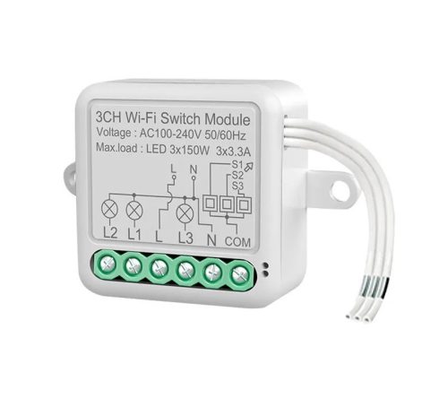 RSH® SB03 WiFi - 3 kanál SMART prepínač - Ovládanie aplikácií, časovanie, hlasové pokyny. Integrácia Amazon Echo, Google Home a IFTTT