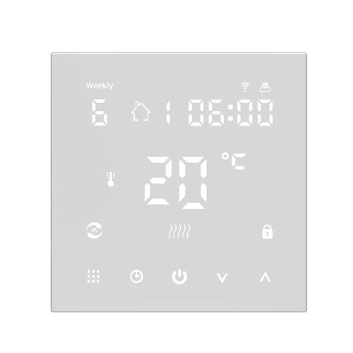 RSH® TM010- Smart WiFi termostat. Vhodné pre plynový kotol alebo elektrické a vodné cirkulačné podlahové kúrenie - zaťažiteľnosť 3A, ovládanie App