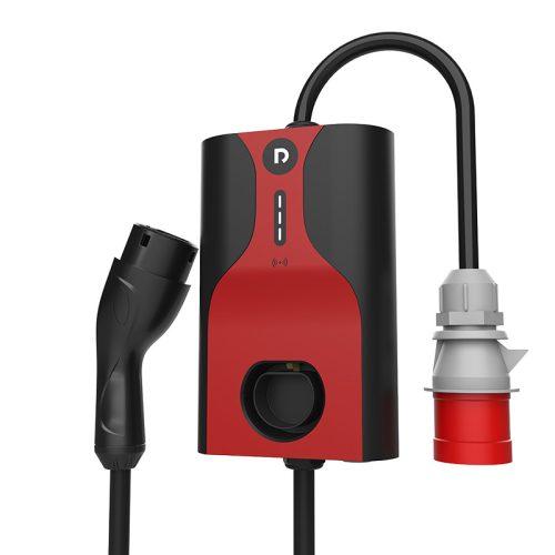 Raedian NORA AC Wallboxov - 11kW | 3x16A | Type 2 | - Trojfázová (3x16A) Wallbox / prenosná EV nabíjačka | 5m kábel - červený