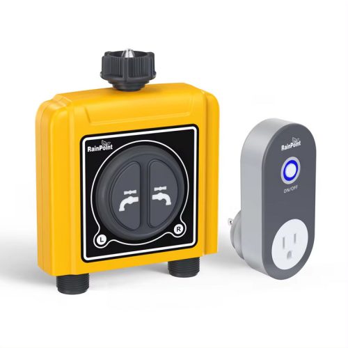 RainPoint® TTV203WRF + TWG004WRF - Inteligentný zavlažovací systém namontovaný na záhradnom kohútiku 2x výstupný ventil + HUB