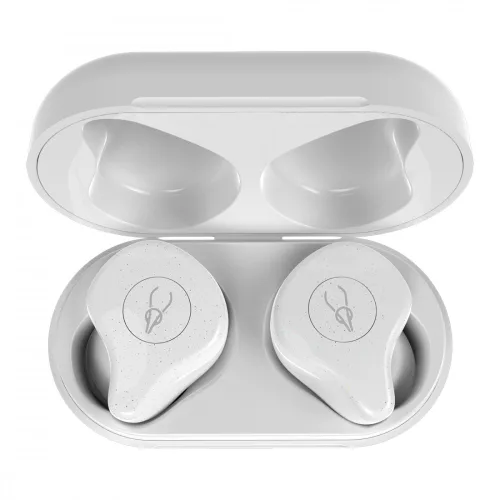 SABBAT X12PRO Moonlight White - Bezdrôtové slúchadlá Bluetooth 5.0 v nabíjacom boxe - HD zvukový zážitok, 6 hodín prevádzky