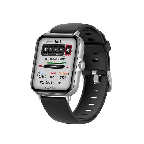 Inteligentné hodinky SENBONO GTS3 Silver – výdrž batérie 7 dní, 1,69" displej, IP67, správa, krvný tlak, kyslík v krvi + niekoľko ďalších vstavaných funkcií
