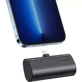   Veger PlugOn Lightning – 5000mAh Power Bank so vstavaným USB Lightning konektorom pre produkty Apple, s nabíjacou kapacitou 1x 20W / PD3.0