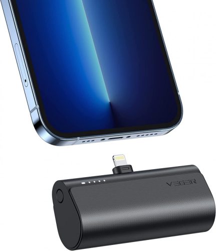 Veger PlugOn Lightning – 5000mAh Power Bank so vstavaným USB Lightning konektorom pre produkty Apple, s nabíjacou kapacitou 1x 20W / PD3.0
