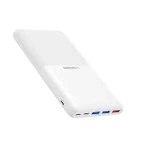   Powerbanka Veger S22 – kapacita 20000mAh, ultratenký a nekĺzavý dizajn, súčasné nabíjanie 4 zariadení, LED indikátor nabíjania – biela