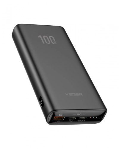 Veger T100 - 100W nabíjací výkon, 20000mAh, 2x Type-C + 1x USB-A nabíjacie porty