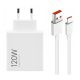 Xiaomi 120W Hypercharge Combo - 120 Wattová nabíjačka Type-A + 1 meter, 120 Wattový kábel - biela