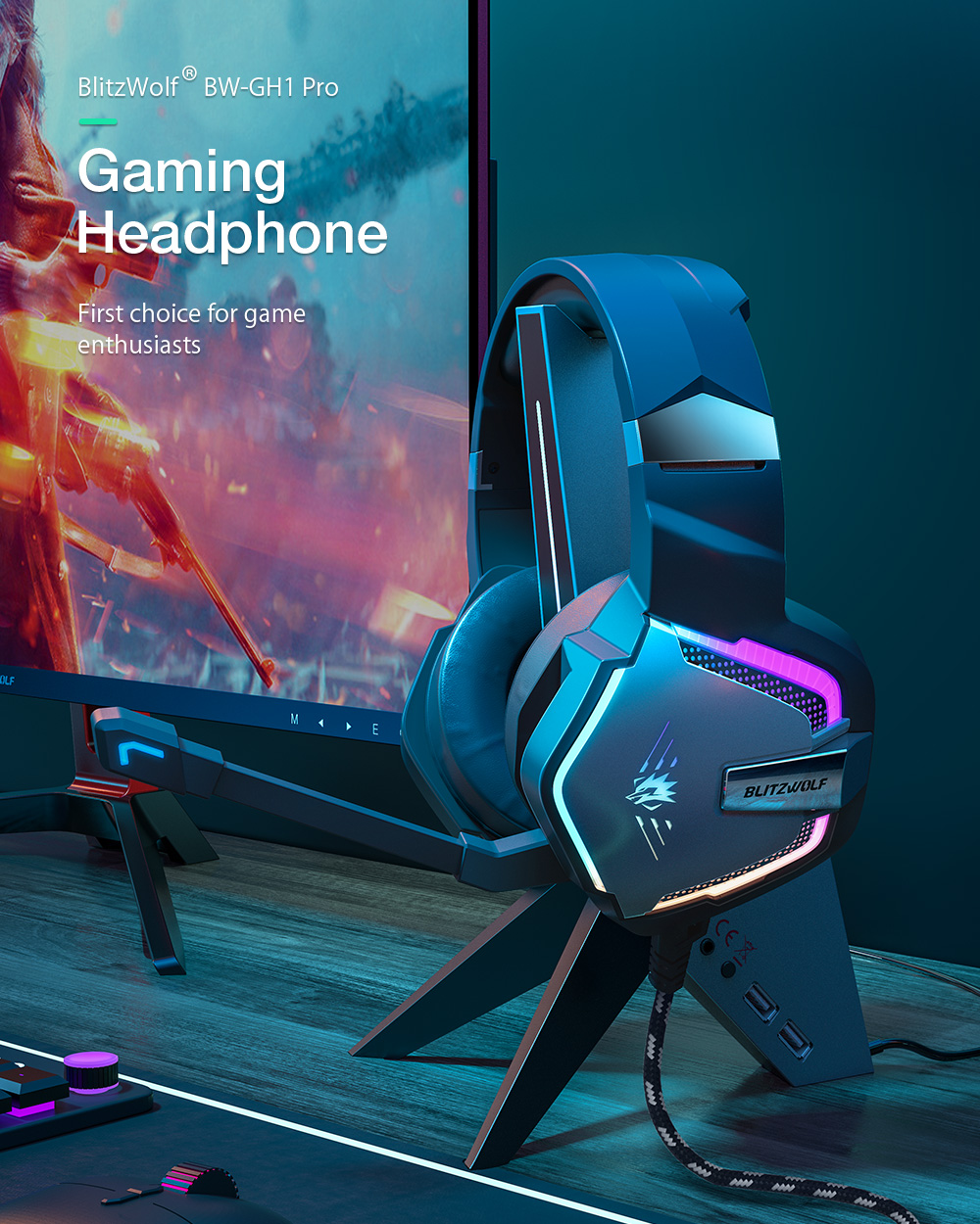 Blitzwolf BW-GH1 Pro Gaming Headset