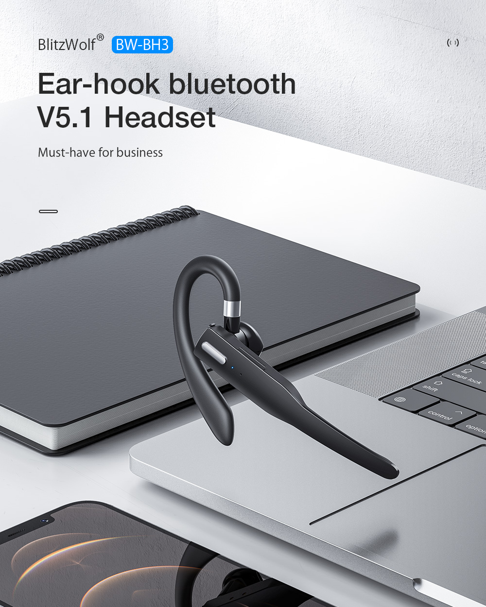 Blitzwolf BW-BH3 business headset