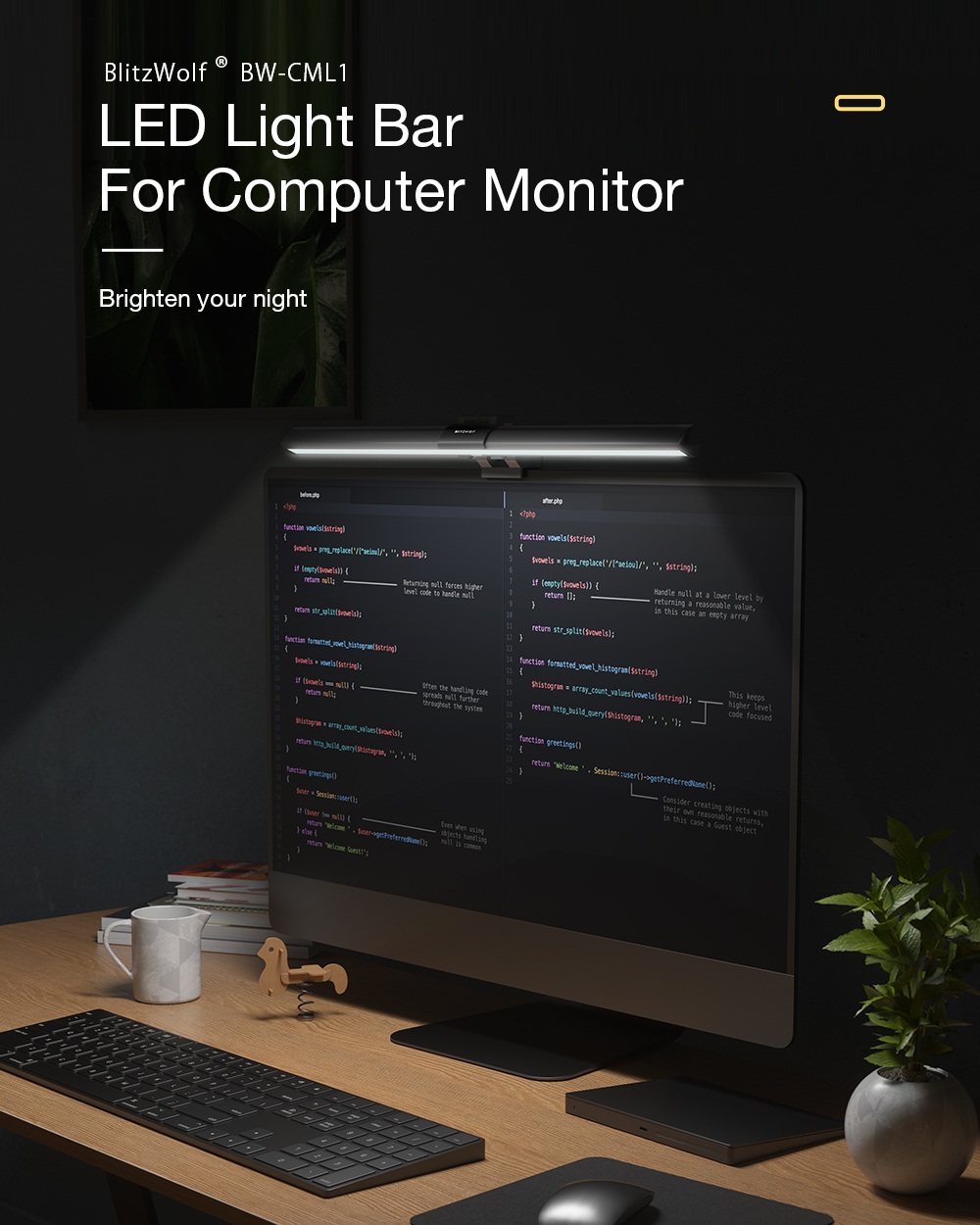 Blitzwolf CML1 Monitor világító lámpa